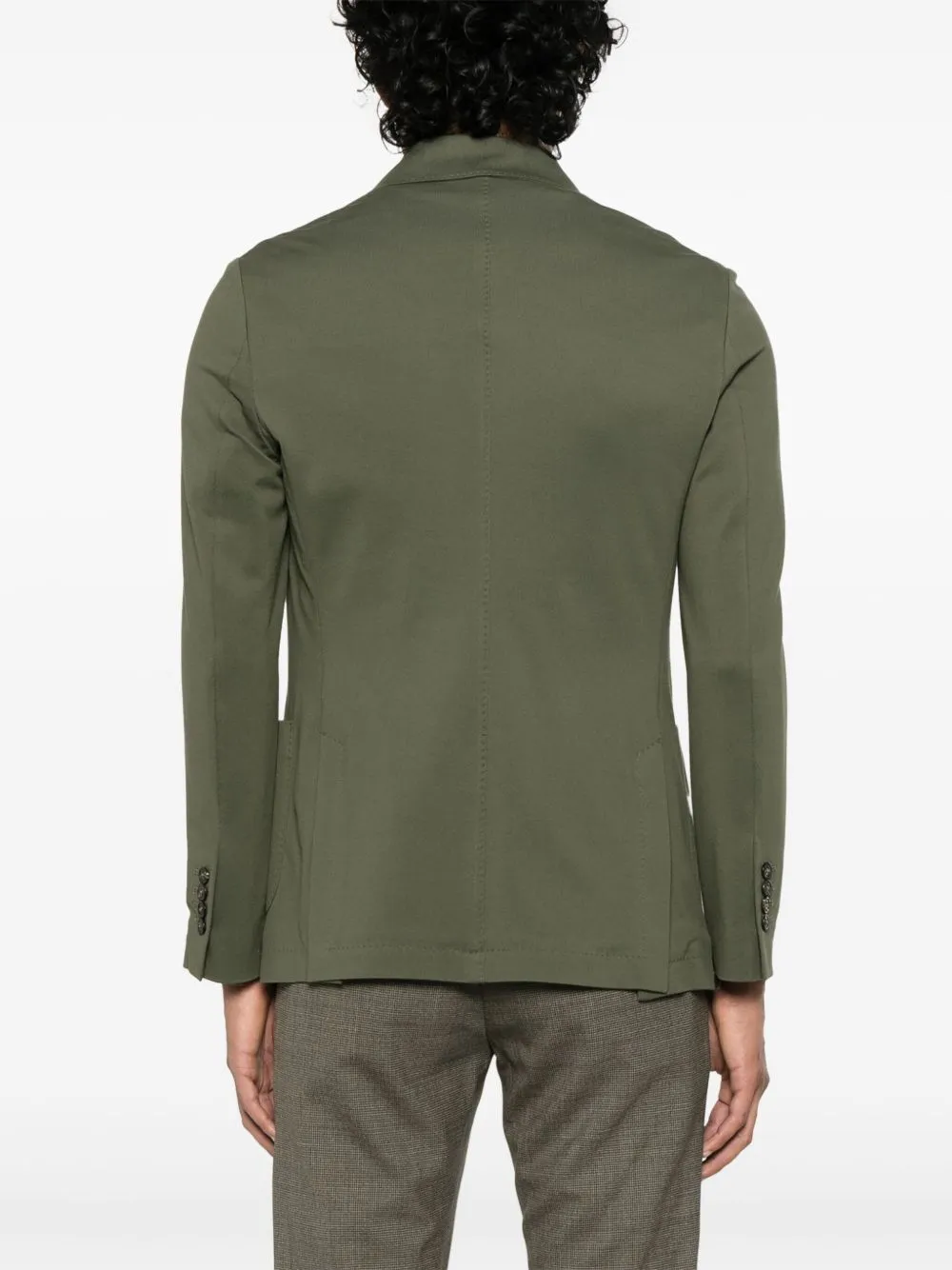 Cotton double-breasted jacket