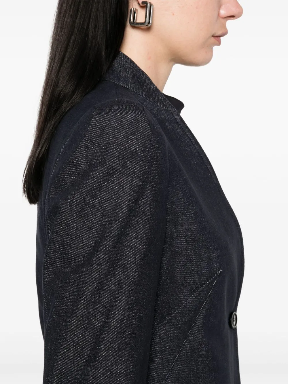Cotton single-breasted jacket