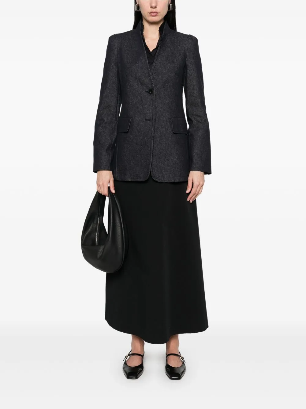 Cotton single-breasted jacket