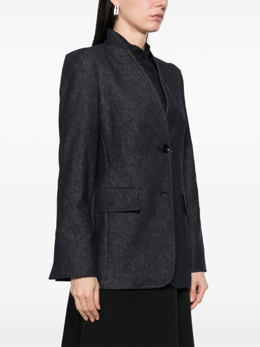 Cotton single-breasted jacket