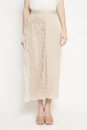 Creme Pohon Hayat Wrap Skirt
