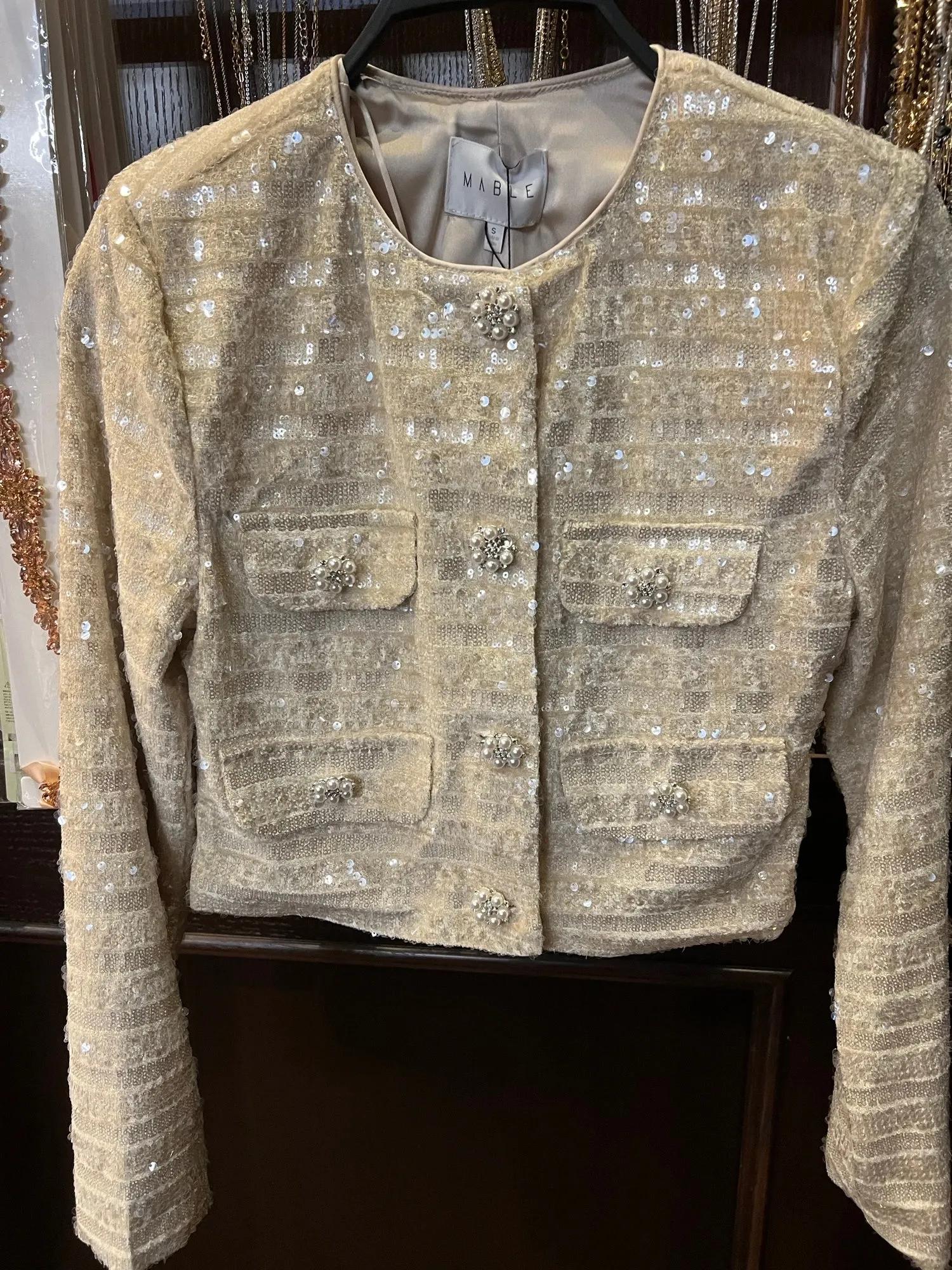 CROP TWEED JACKET