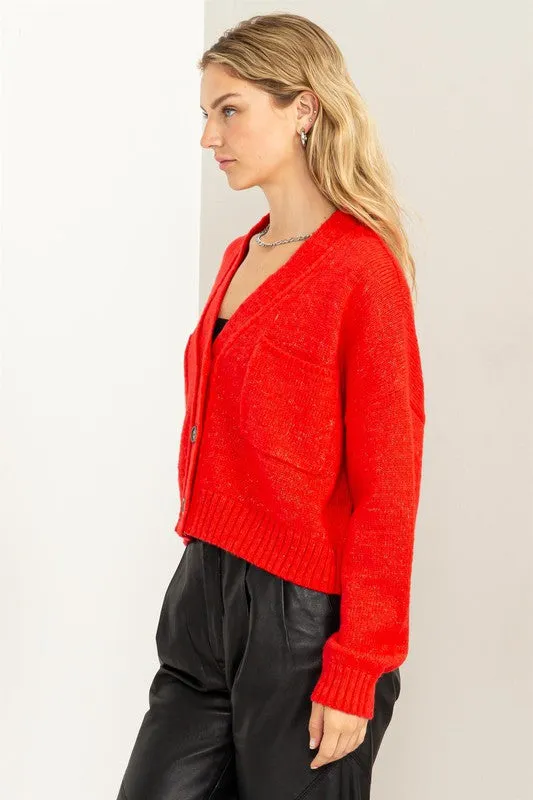 Cropped Cardigan Sweater (Various Colors), Hyfve