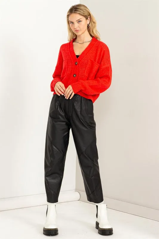 Cropped Cardigan Sweater (Various Colors), Hyfve