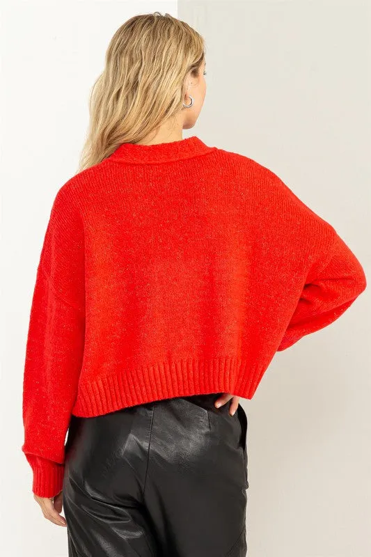 Cropped Cardigan Sweater (Various Colors), Hyfve