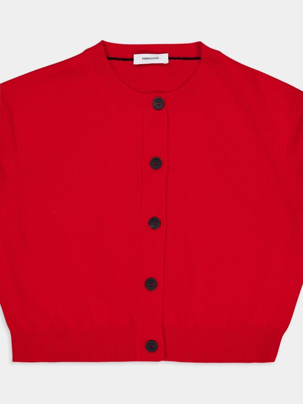 Cropped Cashmere Cardigan