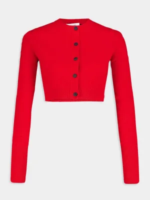Cropped Cashmere Cardigan