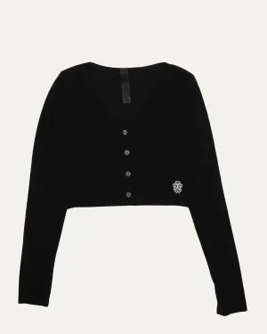 Cropped Vine Dagger Cardigan Sweater
