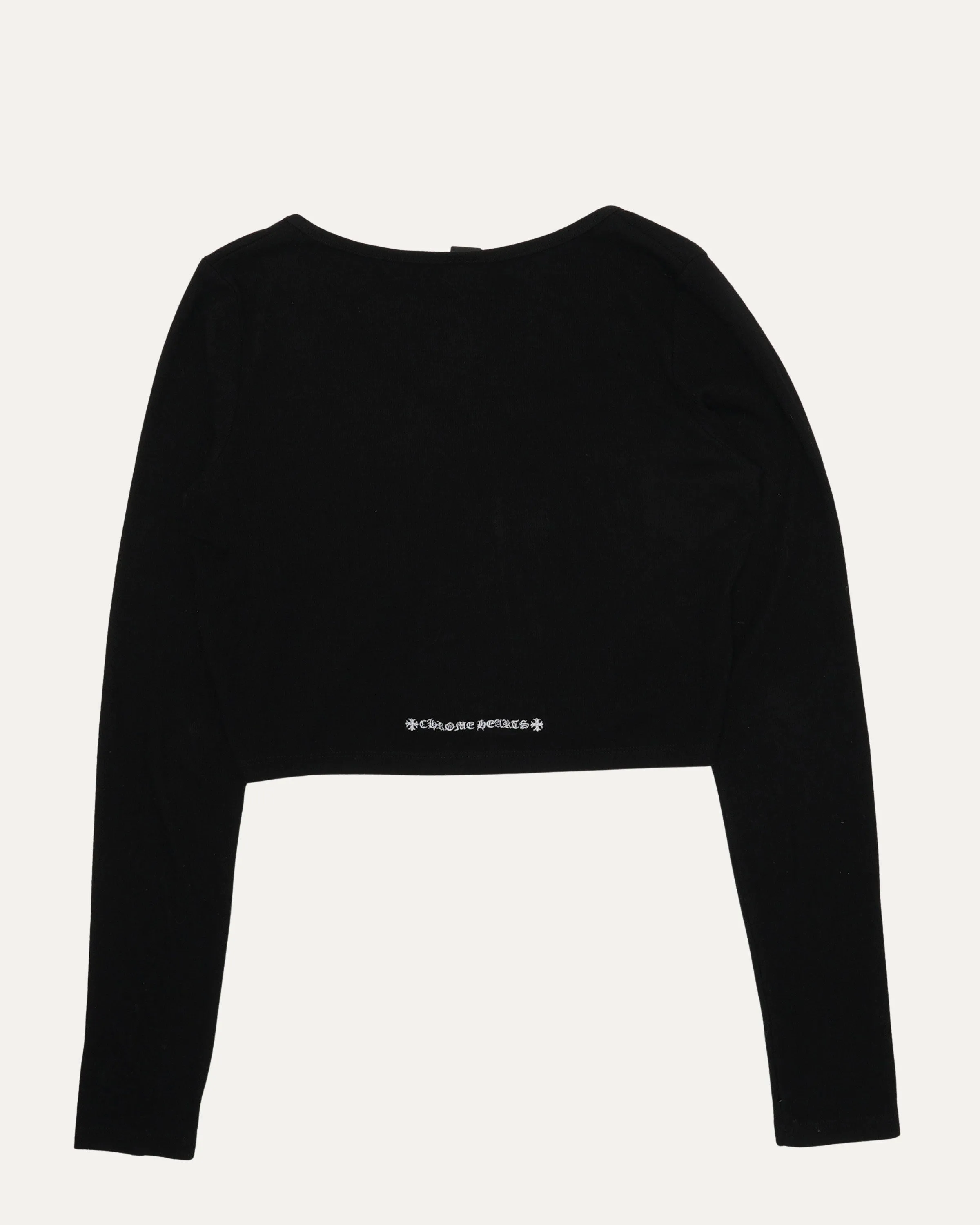 Cropped Vine Dagger Cardigan Sweater