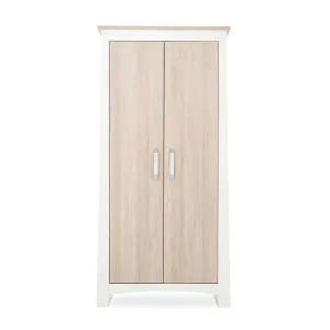 CuddleCo Ada Double Wardrobe - White/Ash