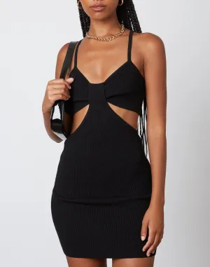 Cut Out Sweater Mini Dress