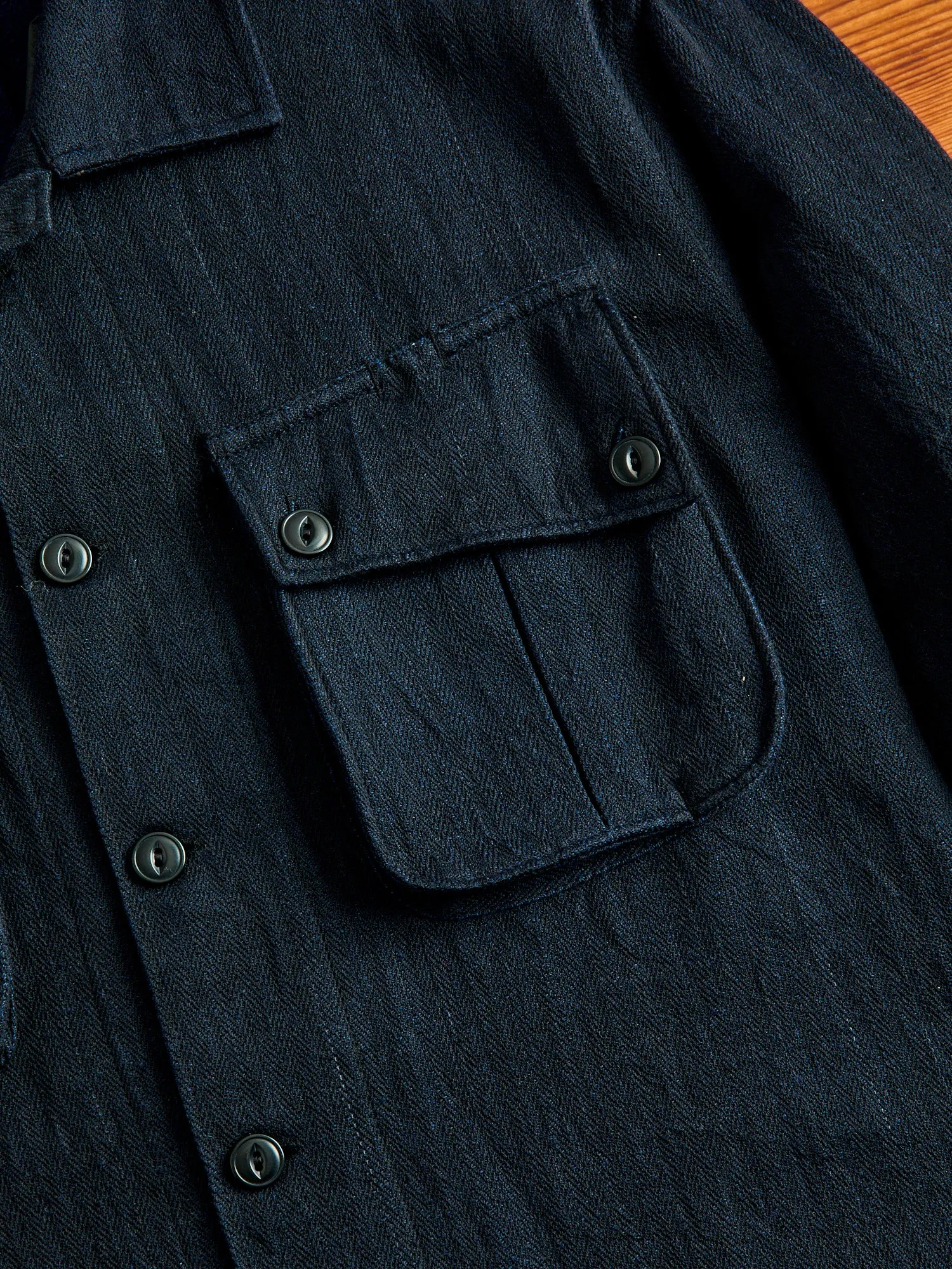 Dani Jacket in Iron/Indigo Herringbone