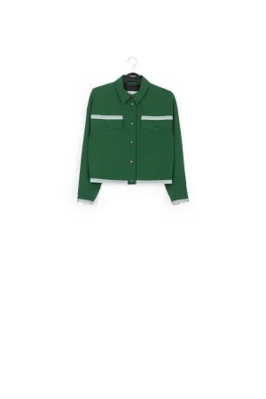 Dark green utility-inspired jacket