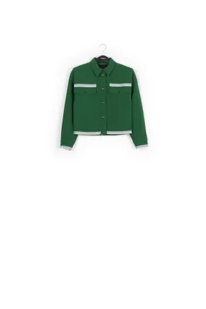 Dark green utility-inspired jacket