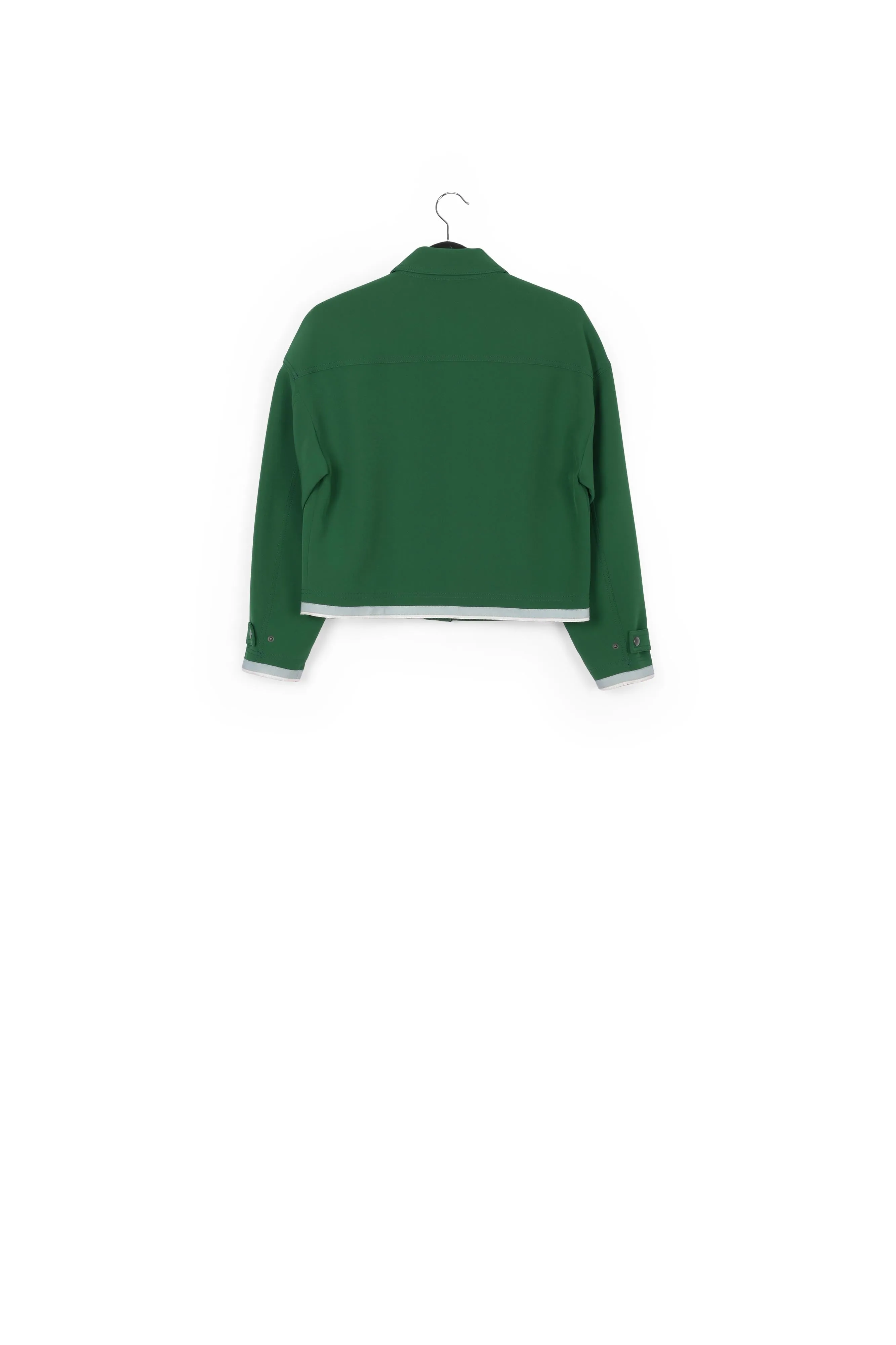 Dark green utility-inspired jacket