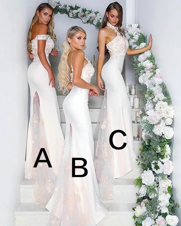 Delicate Lace Mermaid Prom Dresses with Appliques 2019 Sexy Evening Party Gowns