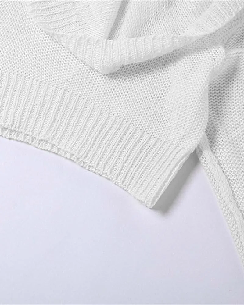 Deserted Wanderer Long Sleeves Knit Hoodie