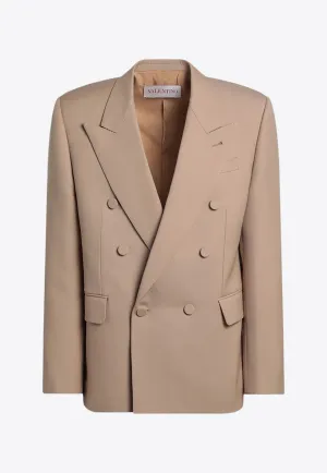 Double-Breasted Wool Blazer