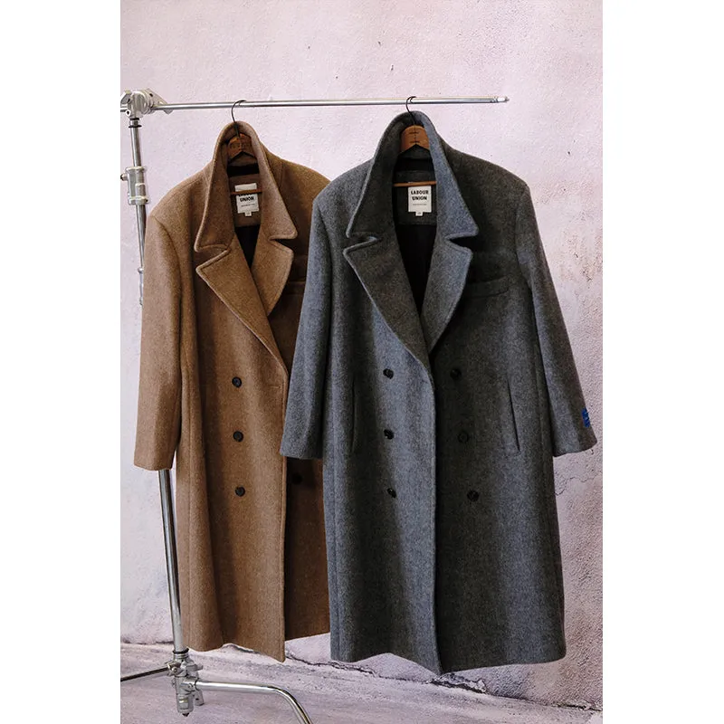 Double-Breasted Wool Overcoat