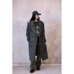 Double-Breasted Wool Overcoat