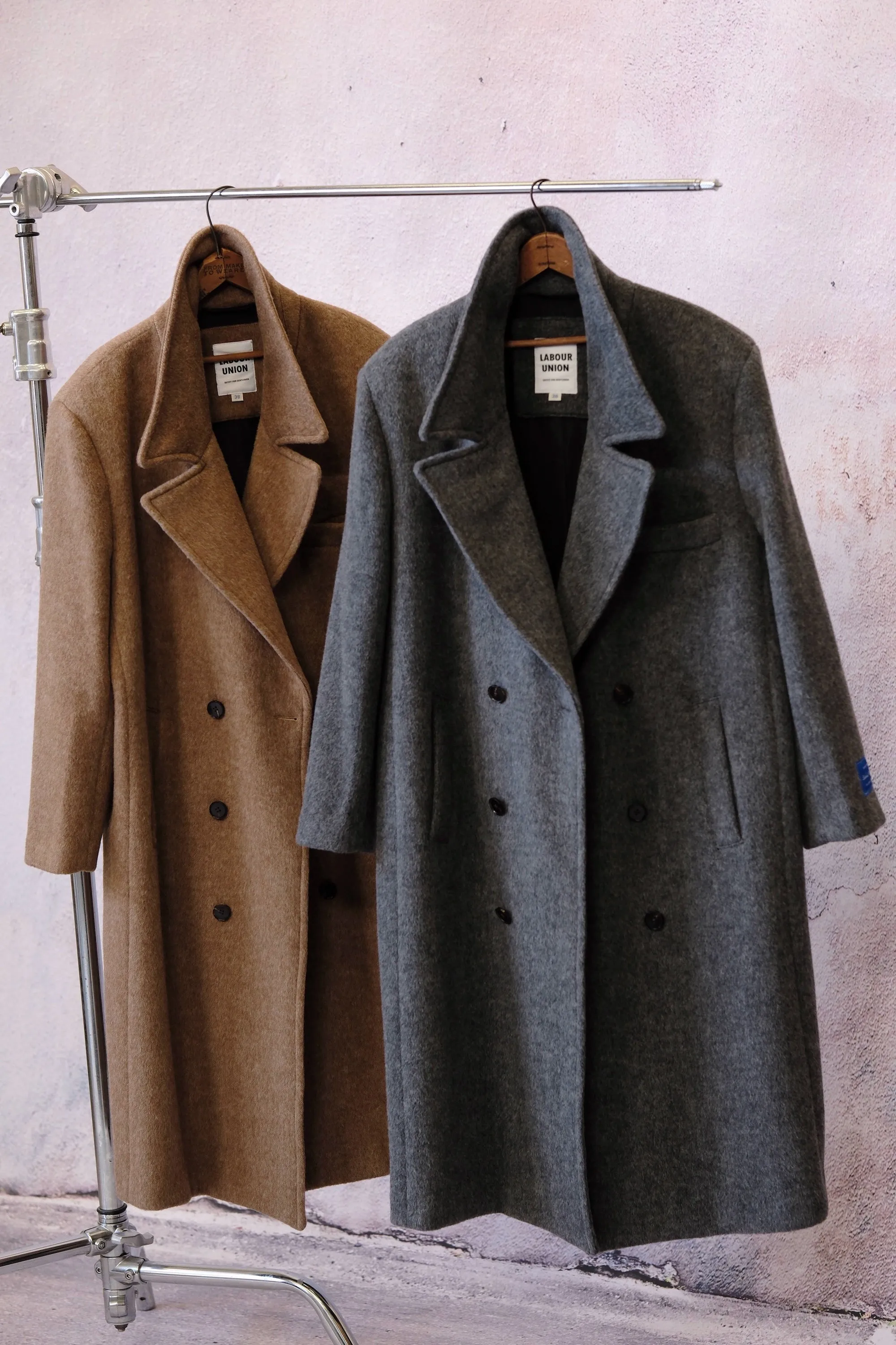 Double-Breasted Wool Overcoat