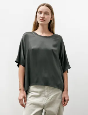 Easy T-Shirt Crepe Satin Silk Stone
