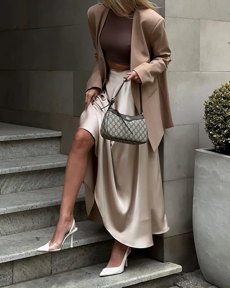 Elegant High-Waisted Skirt