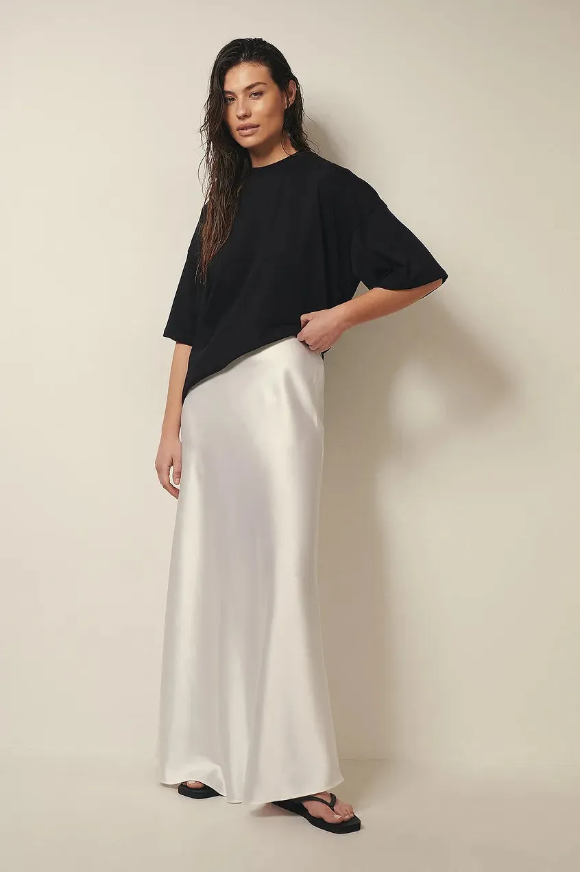 Else | Jupe satin taille haute pour femmes