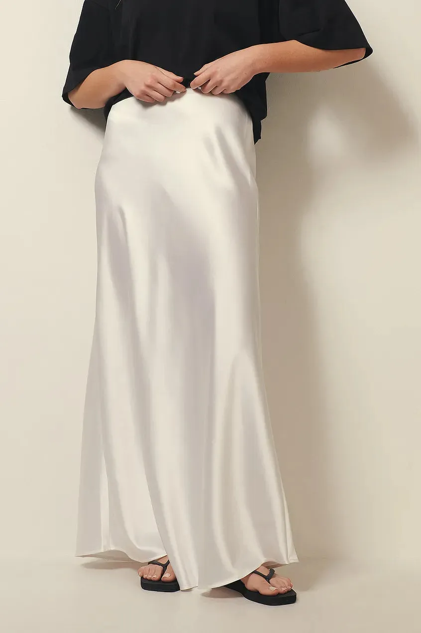 Else | Jupe satin taille haute pour femmes