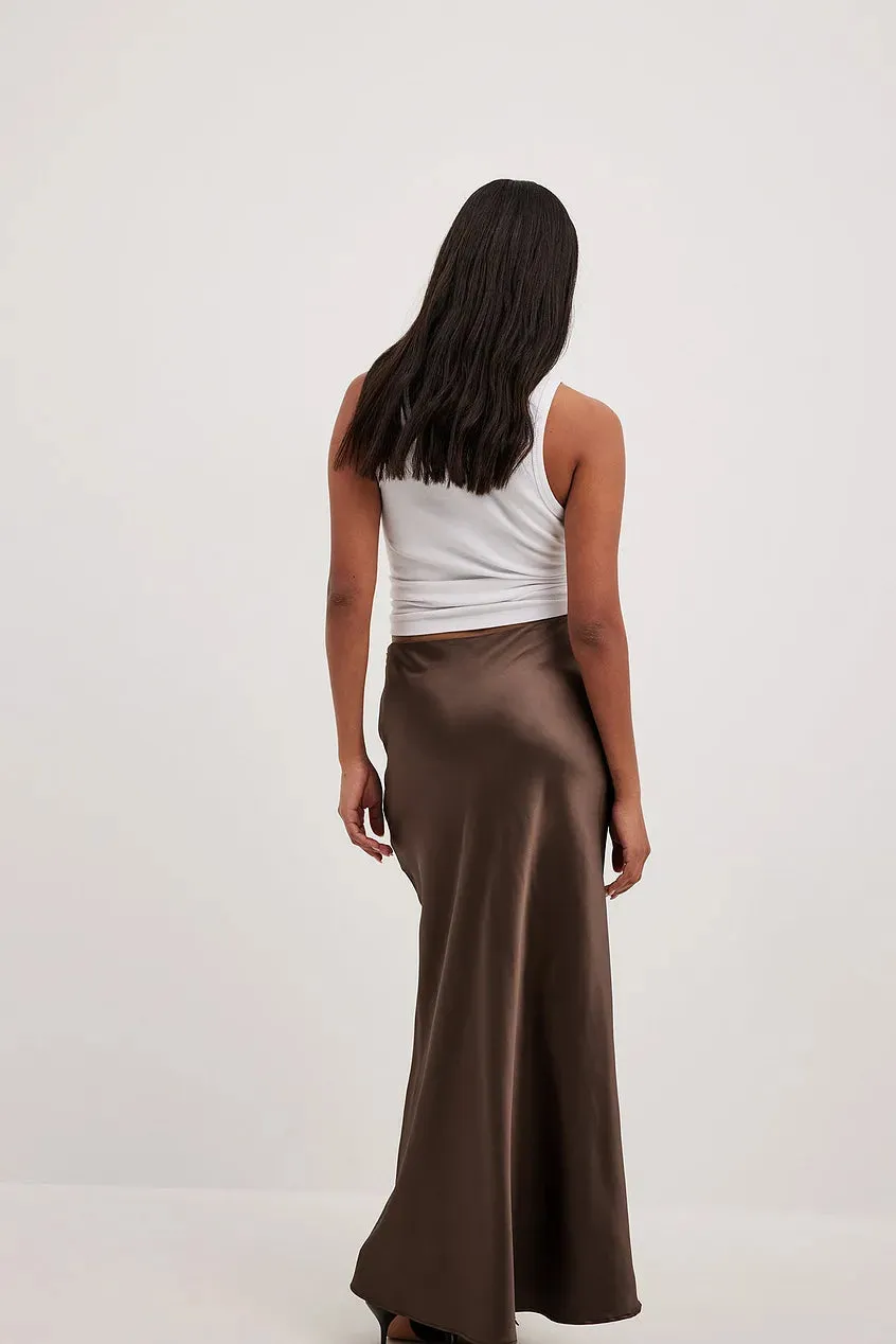 Else | Jupe satin taille haute pour femmes