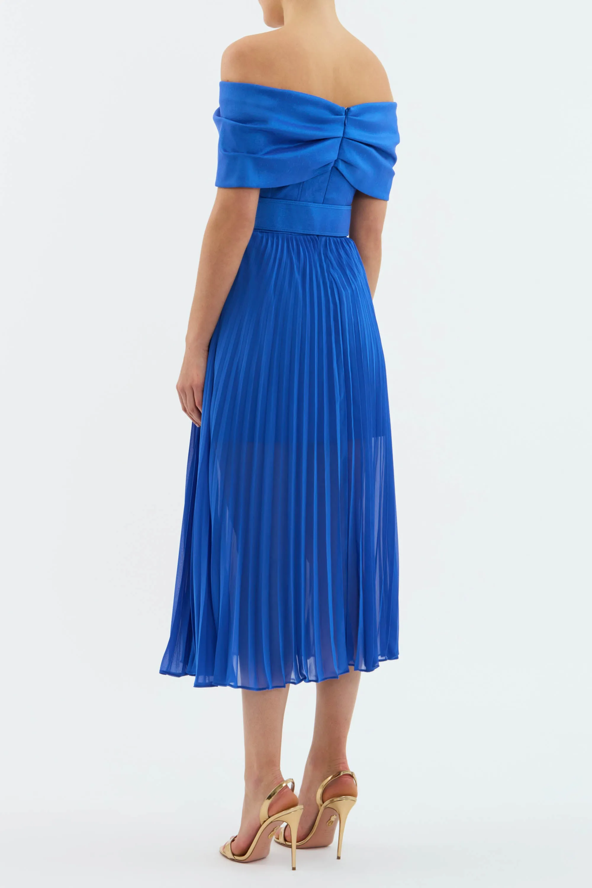 Emelie Off The Shoulder Midi Dress