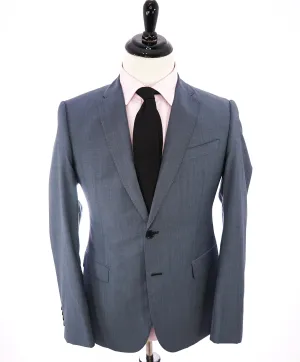 EMPORIO ARMANI - "M LINE" Drop 8 Baby Blue Suit W Pick Stitching - 38R