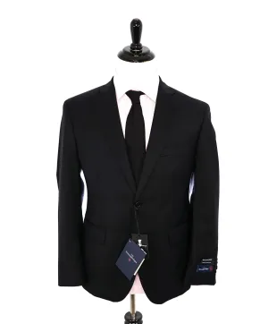 ERMENEGILDO ZEGNA - By SAKS FIFTH AVENUE SILK BLEND "Classic" Black Suit - 38R