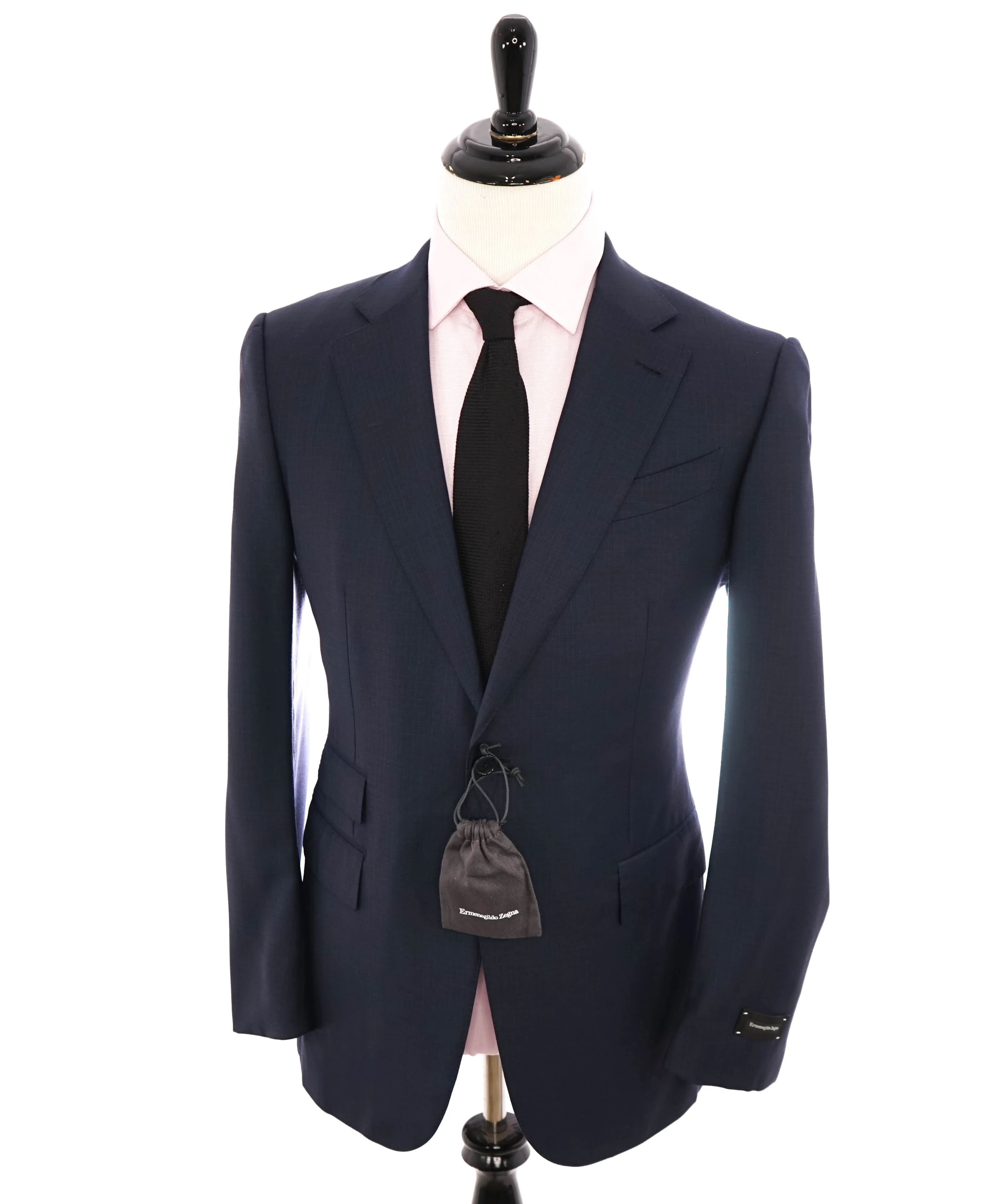 ERMENEGILDO ZEGNA - "TROFEO / MANHATTAN" Blue Check Premium Suit - 42R