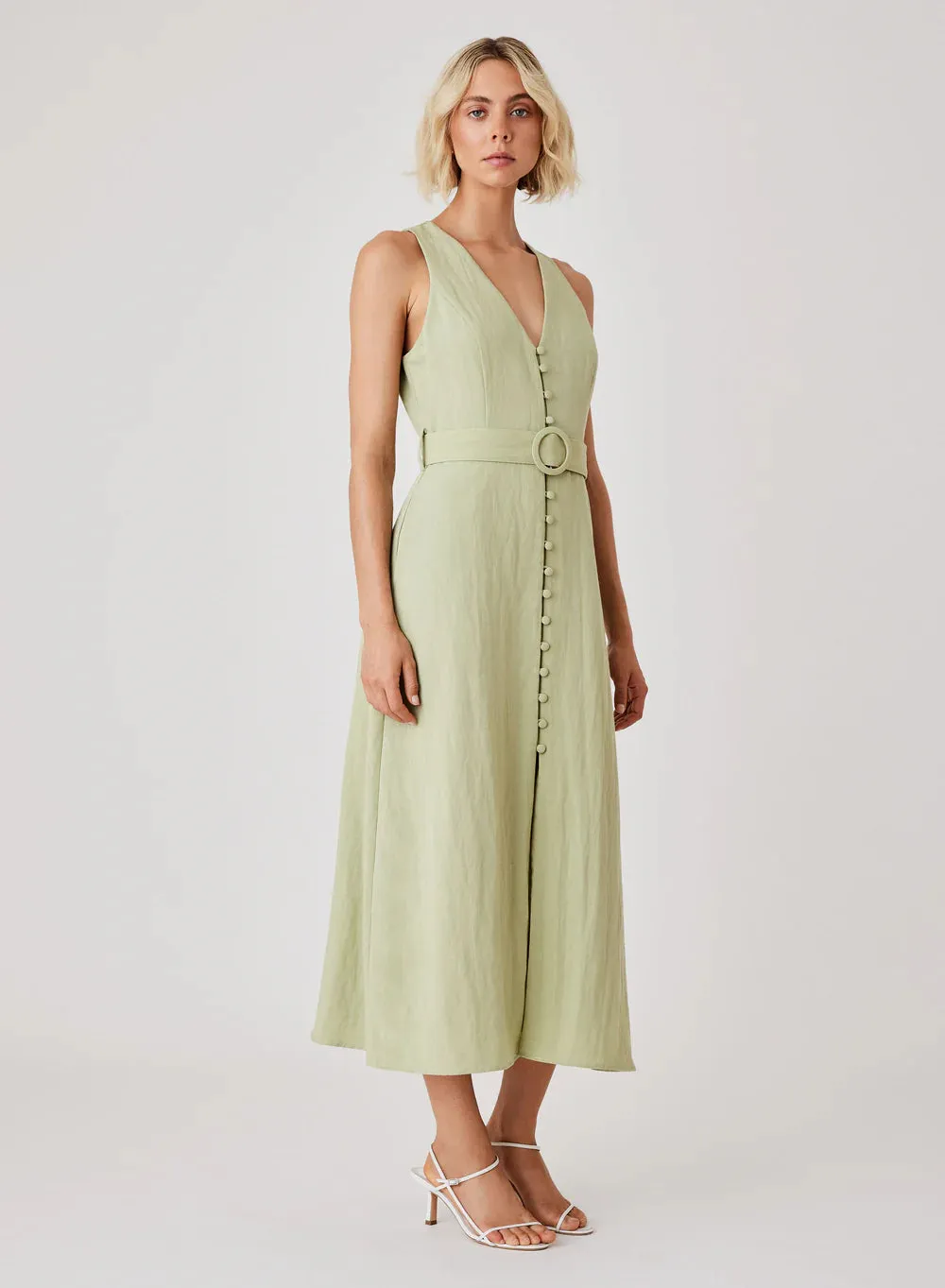 Esmaee Ritual Midi Dress | Fern
