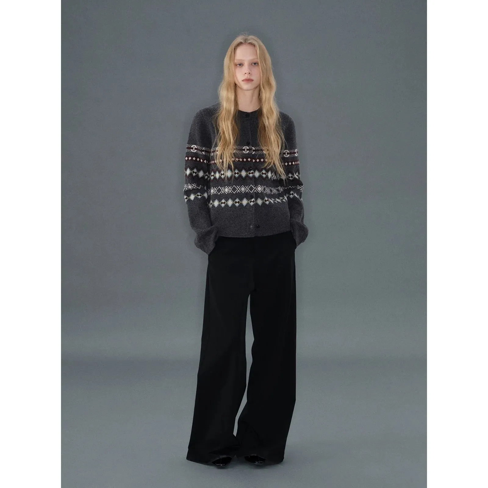 Fair Isle Jacquard Cardigan