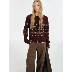 Fair Isle Jacquard Cardigan