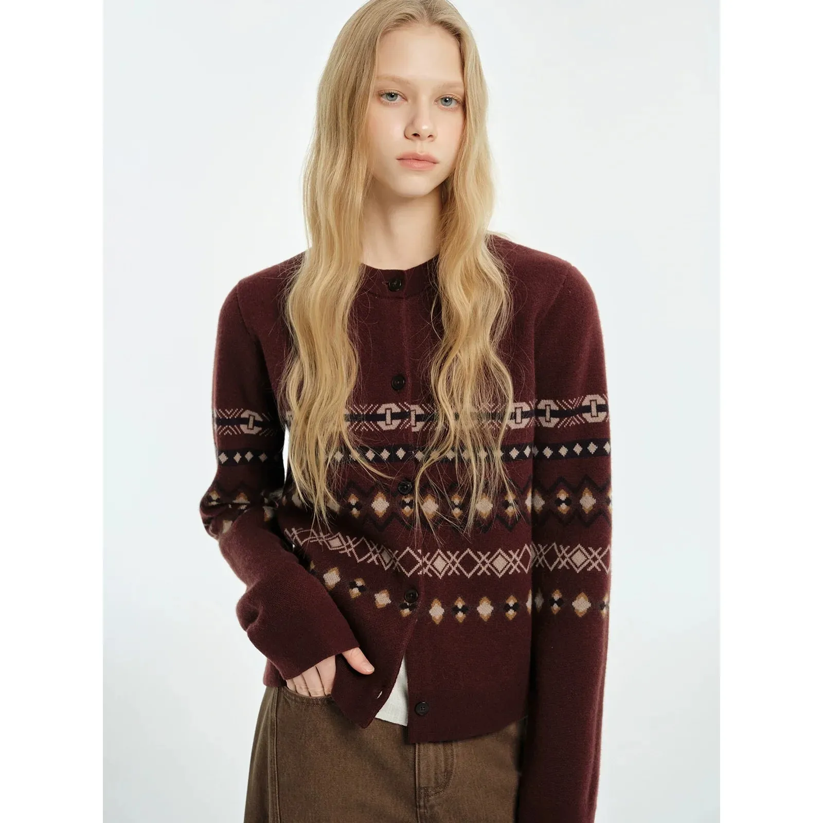 Fair Isle Jacquard Cardigan