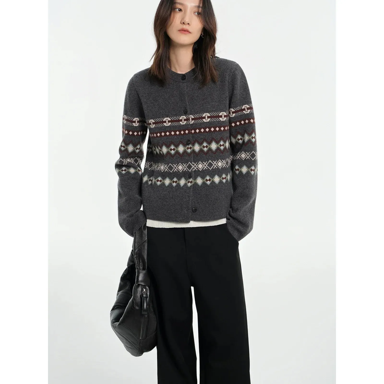 Fair Isle Jacquard Cardigan