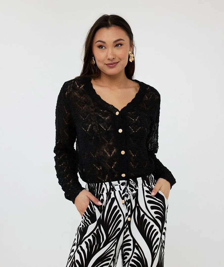FANCY KNIT CARDIGAN