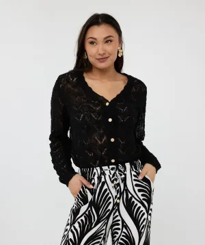 FANCY KNIT CARDIGAN