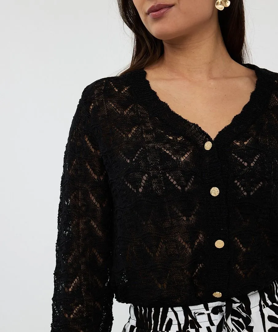 FANCY KNIT CARDIGAN