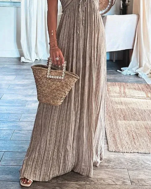 Fernanda® | Sleeveless Pleated Dress