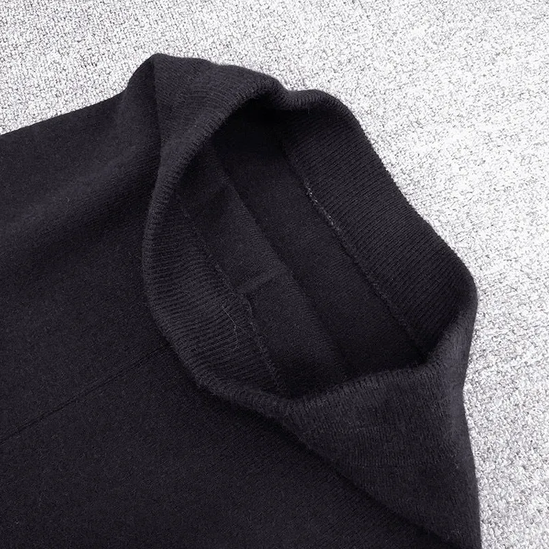 Fishtail Skirt Autumn and Winter Women's High Waist Thick Irregular Hong Kong-style Knitted Skirt