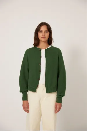 Francie The Loft Garter Cardigan - Herb