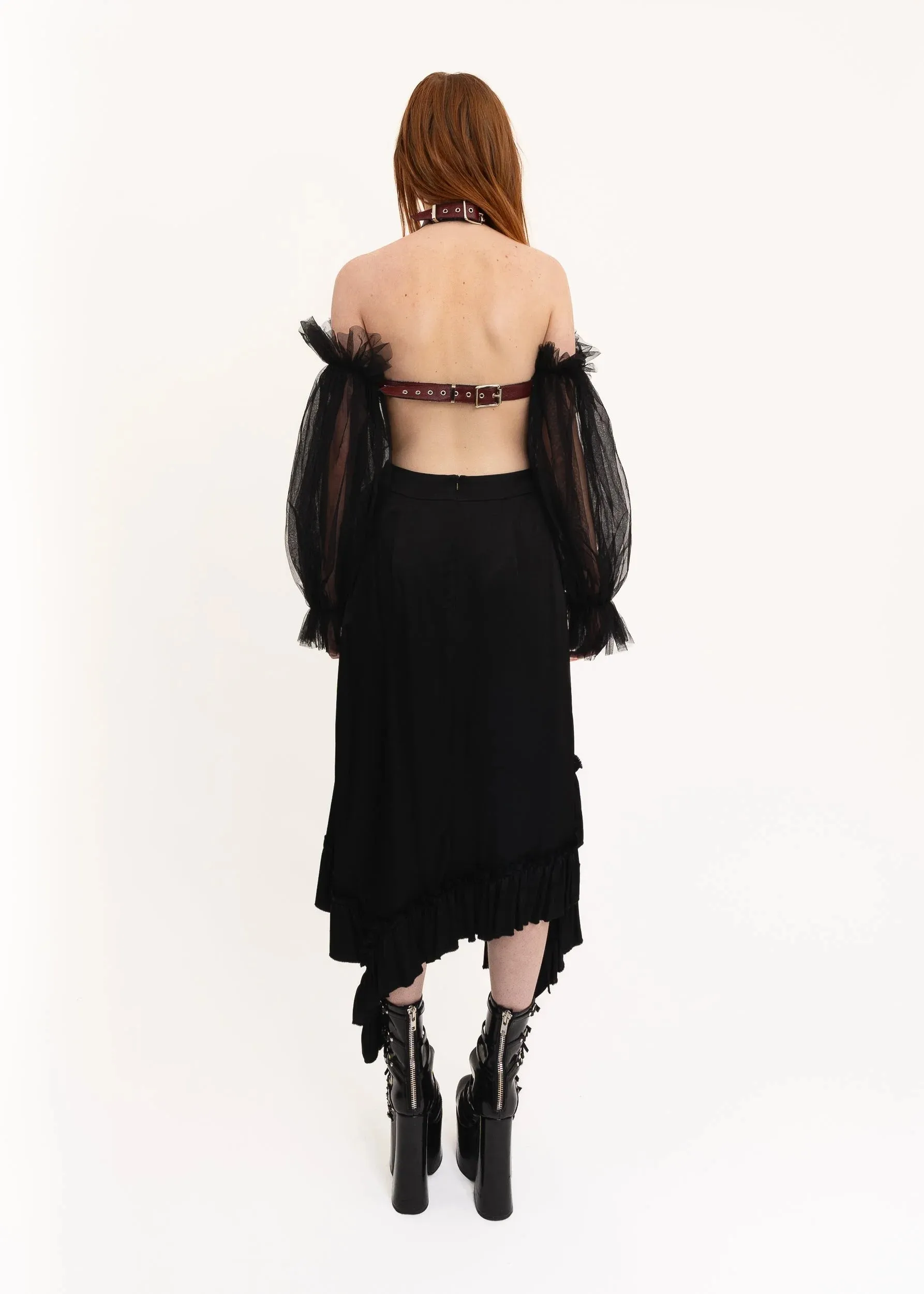 Fray Skirt- Black
