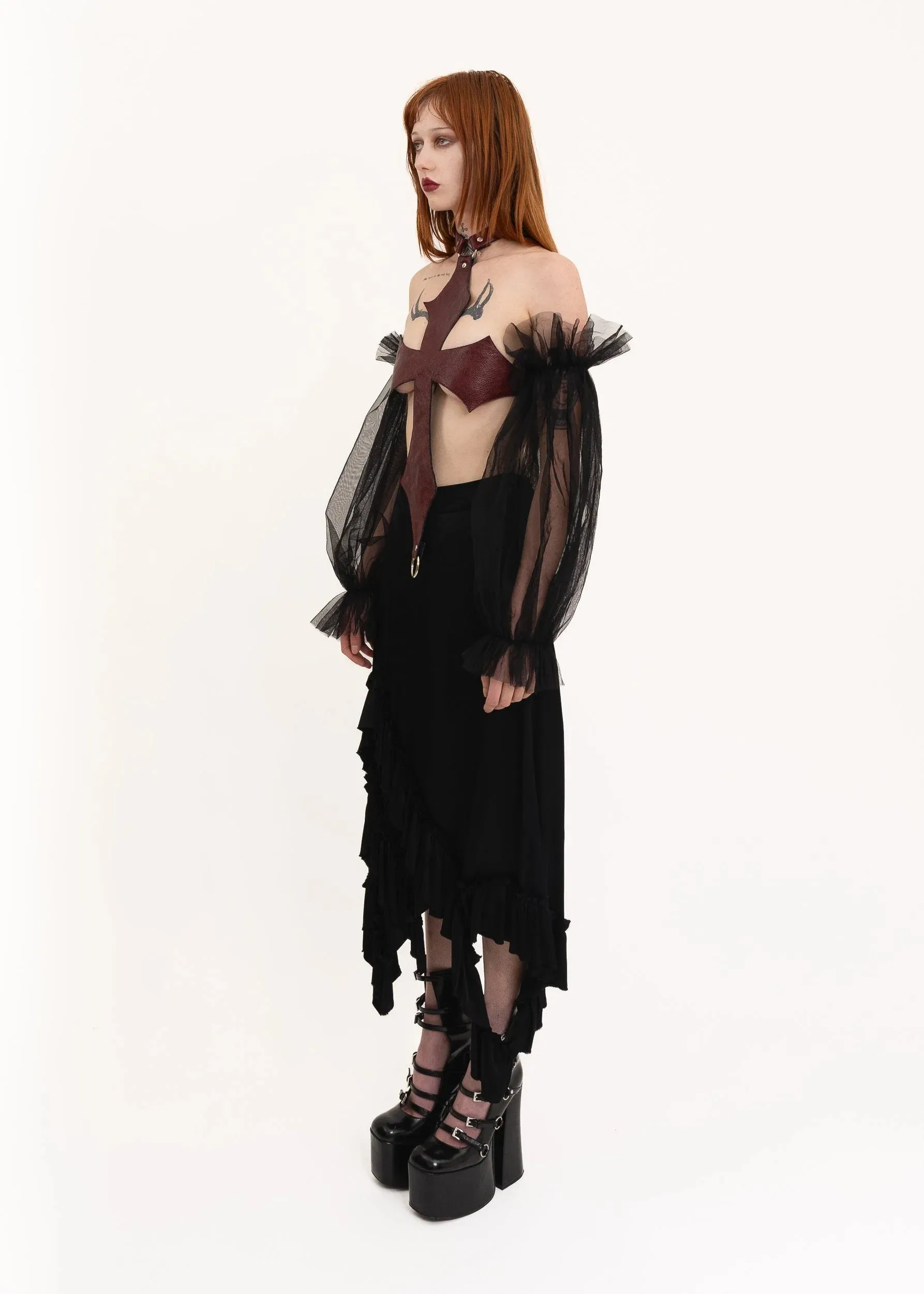Fray Skirt- Black