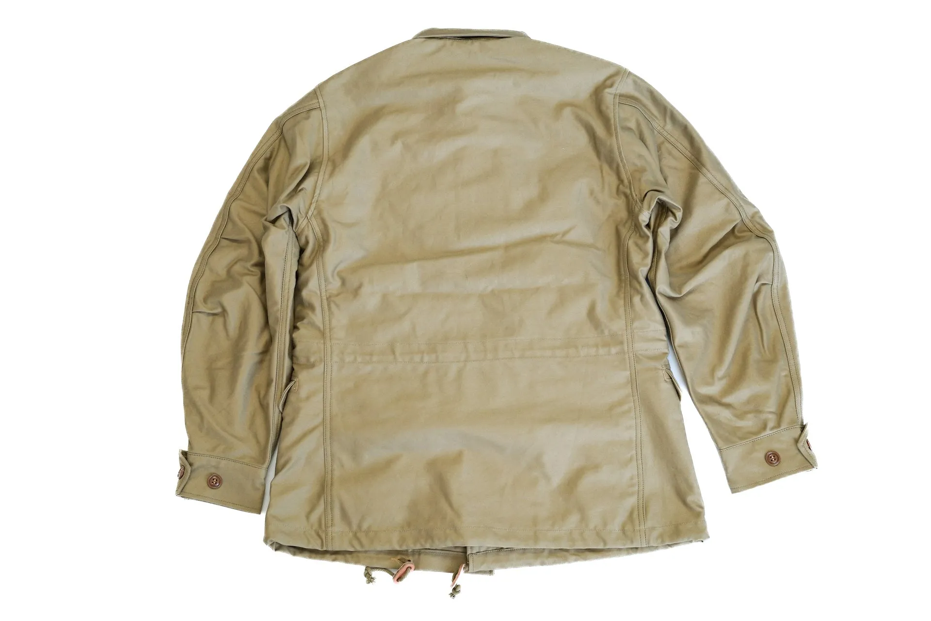 Freewheelers "M-1951" Military Back Satin Field Jacket (Dark Tan)