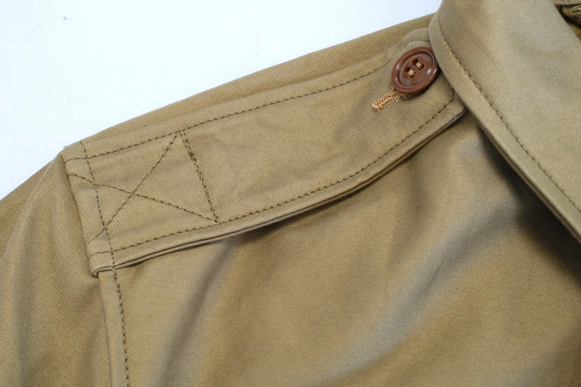 Freewheelers "M-1951" Military Back Satin Field Jacket (Dark Tan)