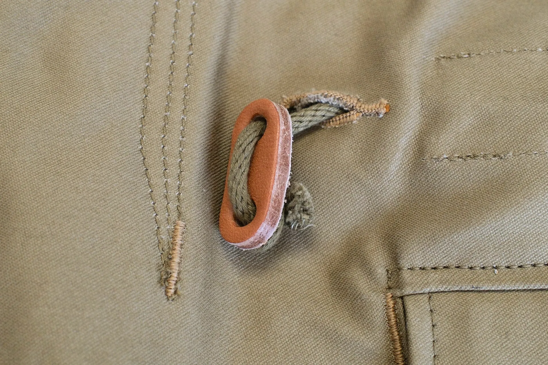 Freewheelers "M-1951" Military Back Satin Field Jacket (Dark Tan)